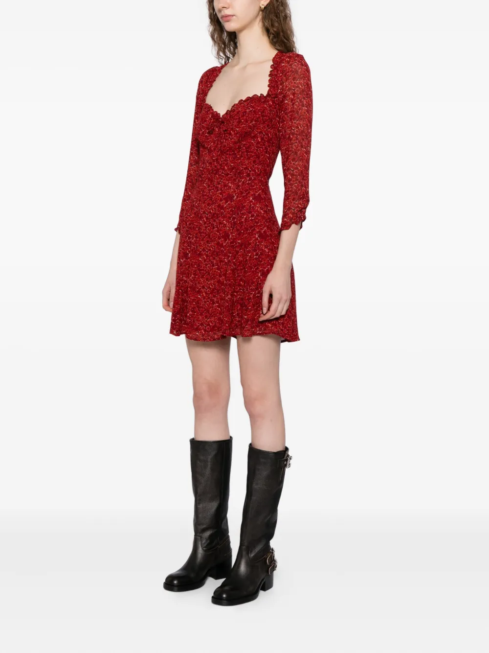 Reformation Remi Dress In Red