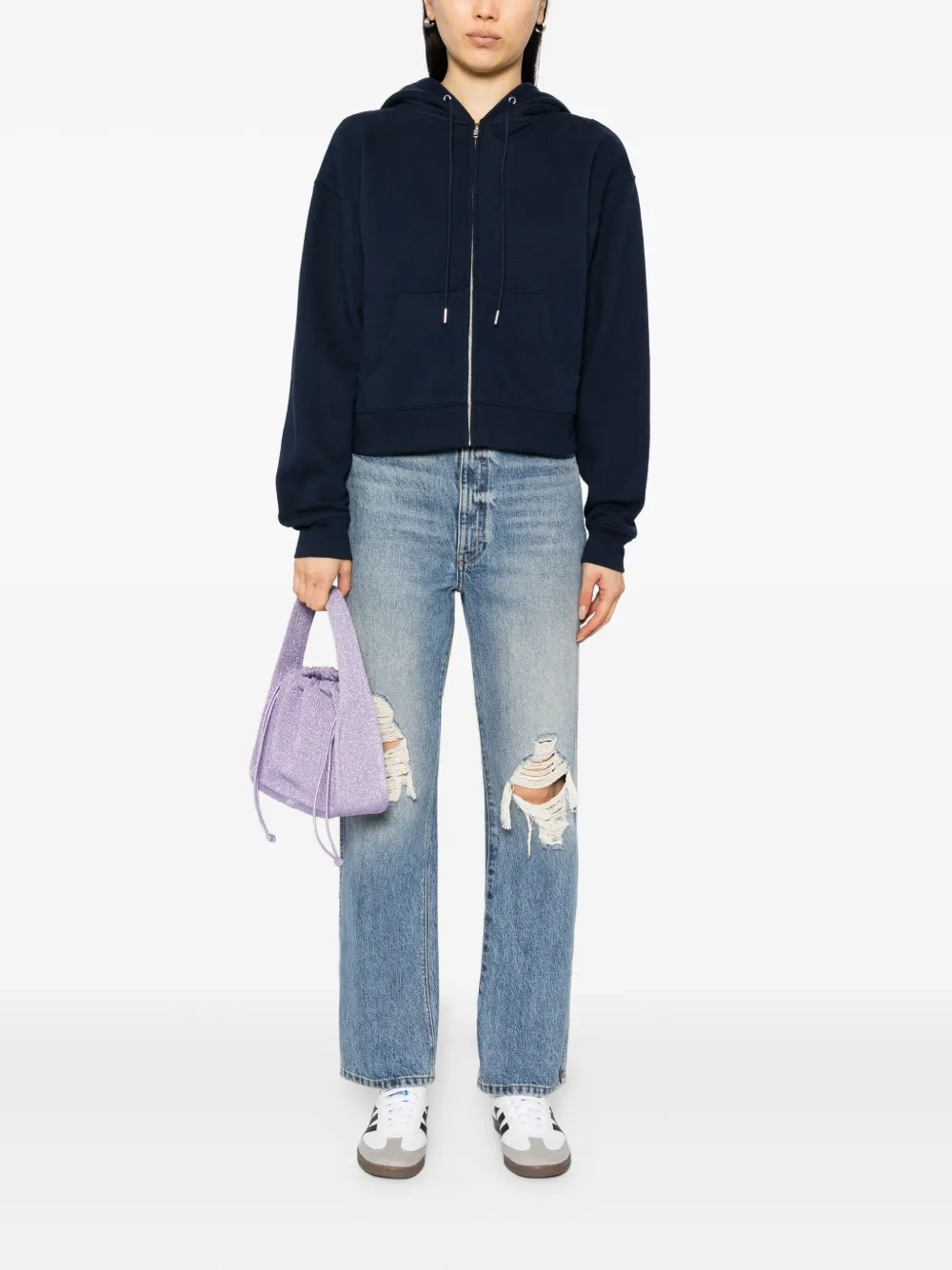 Reformation Austin hoodie - Blauw