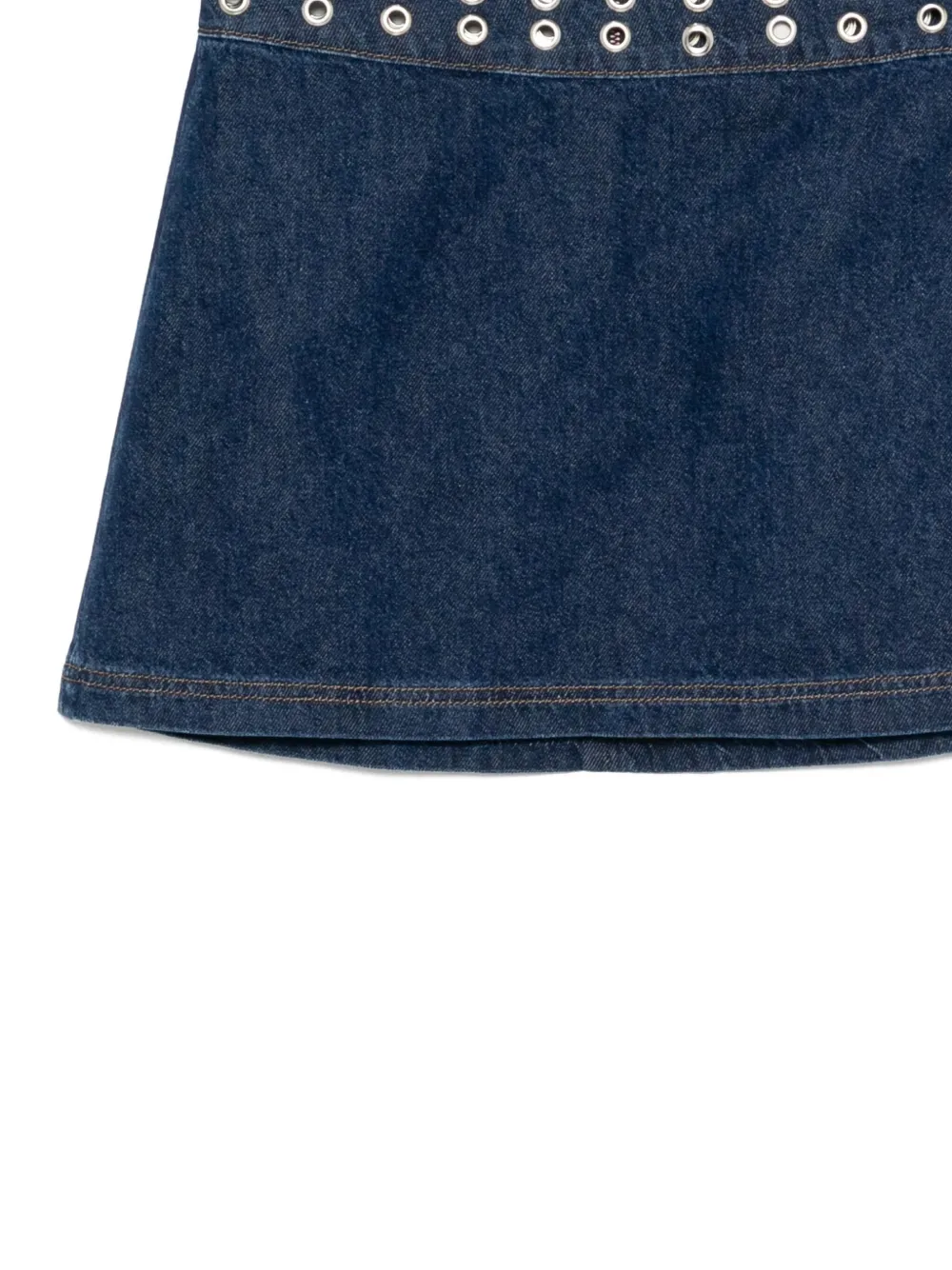 Reformation Jaylene denim rok Blauw