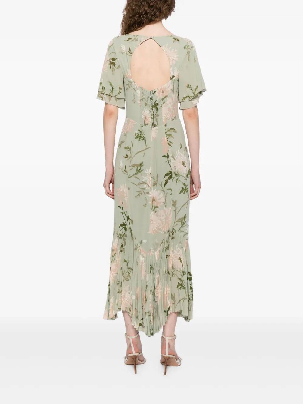 Reformation Salvia Dress In Green