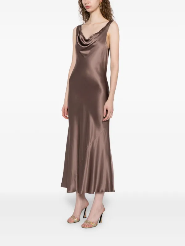 brown reformation dress Lune Silk Black Bean Mesh Sleeveless Maxi The Closet New York pretty dress is cut from a feel Women's Reformation Dresses | Nordstrom