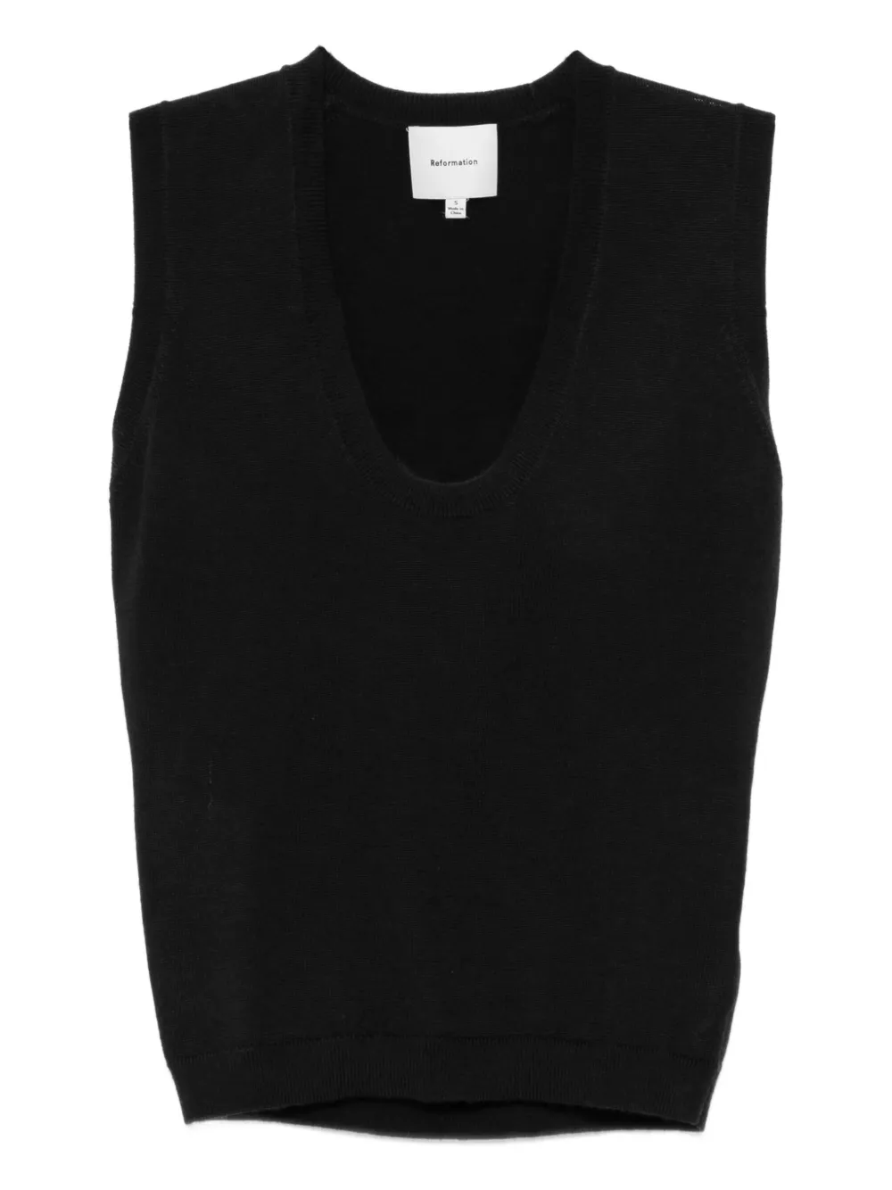 Reformation Marta Tank Top In Black