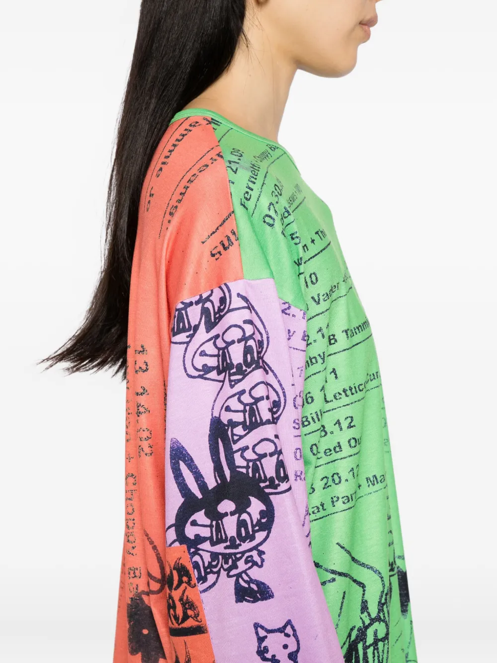Chopova Lowena Poster-printed Top In Green