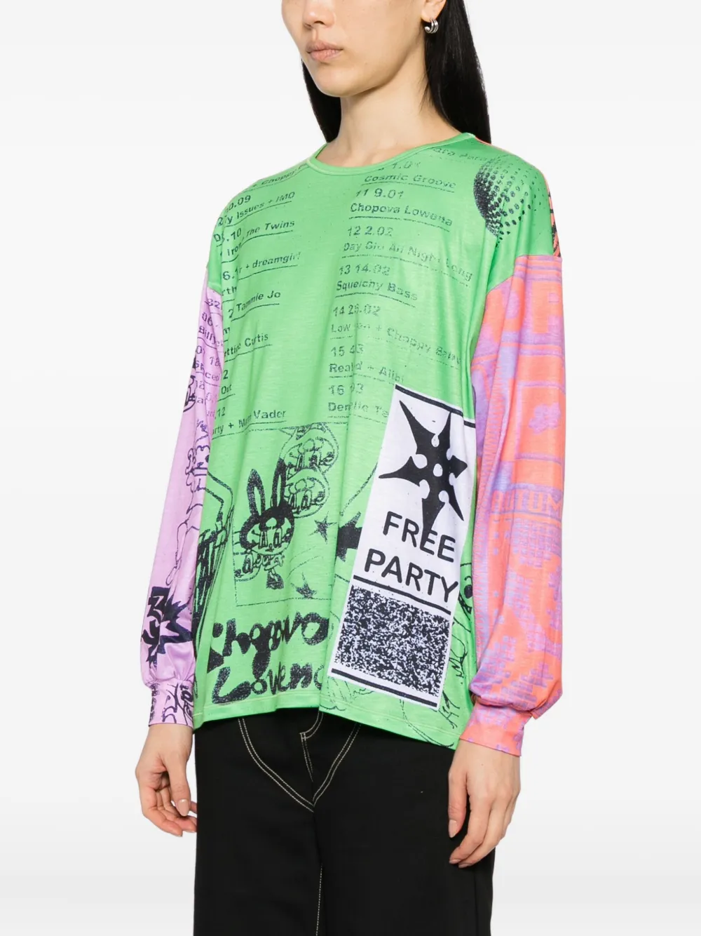 Chopova Lowena プリント トップ | グリーン | FARFETCH JP