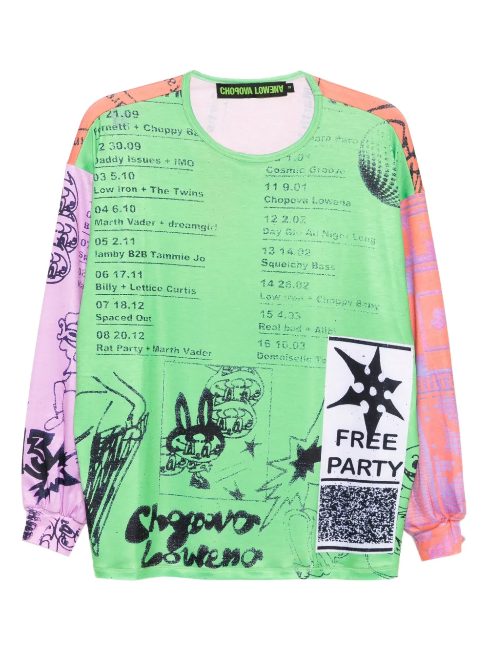 Chopova Lowena poster-printed top | Green | Image 1