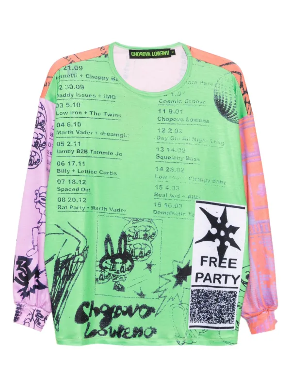 Chopova Lowena プリント トップ | グリーン | FARFETCH JP