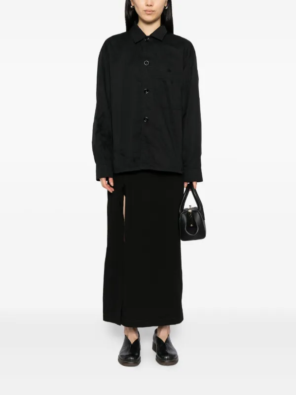 LEMAIRE ロングスリーブ シャツ | ブラック | FARFETCH JP