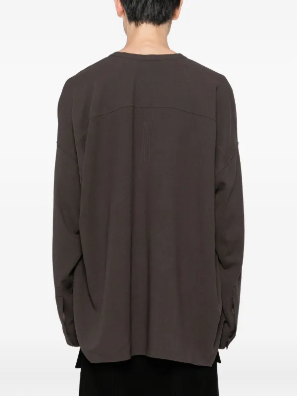 トップス Rick Owens FOG LARRY SHIRTS LIDO SIZE 48 Rick Owens Lido Larry Shirt | Brown | FARFETCH