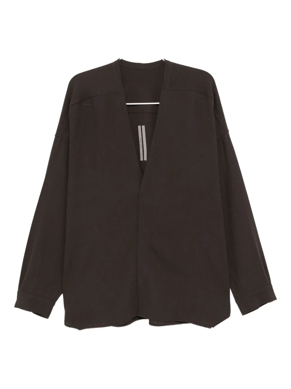Rick Owens Lido Larry overhemd Bruin