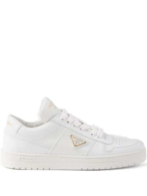 Prada leather lace-up sneakers
