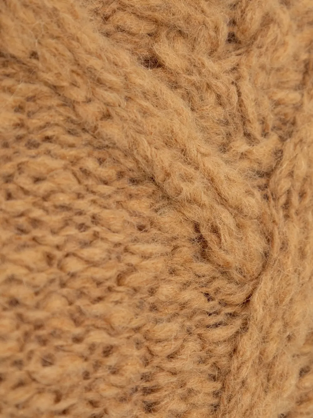 ISABEL MARANT cable-knit turtleneck sweater Bruin