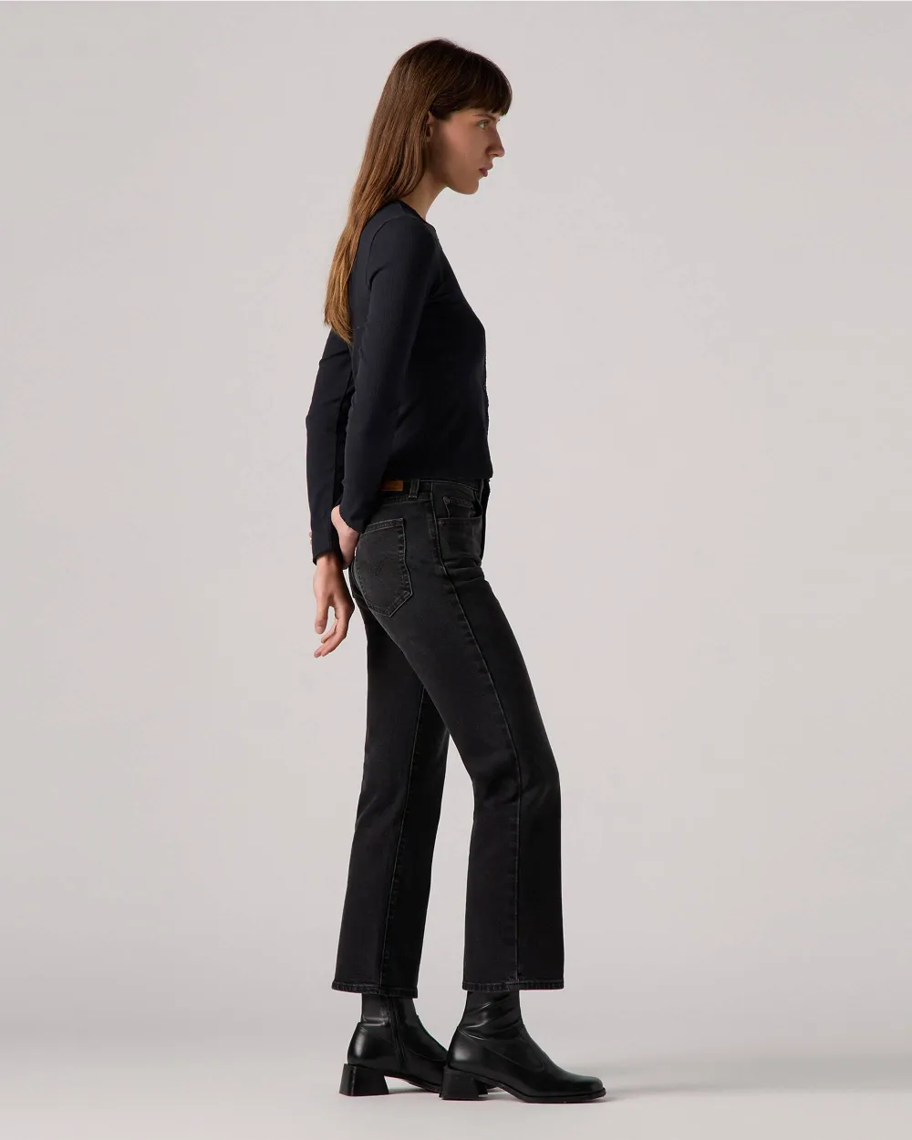 Levi's 725 Kick Boot Jeans In Black
