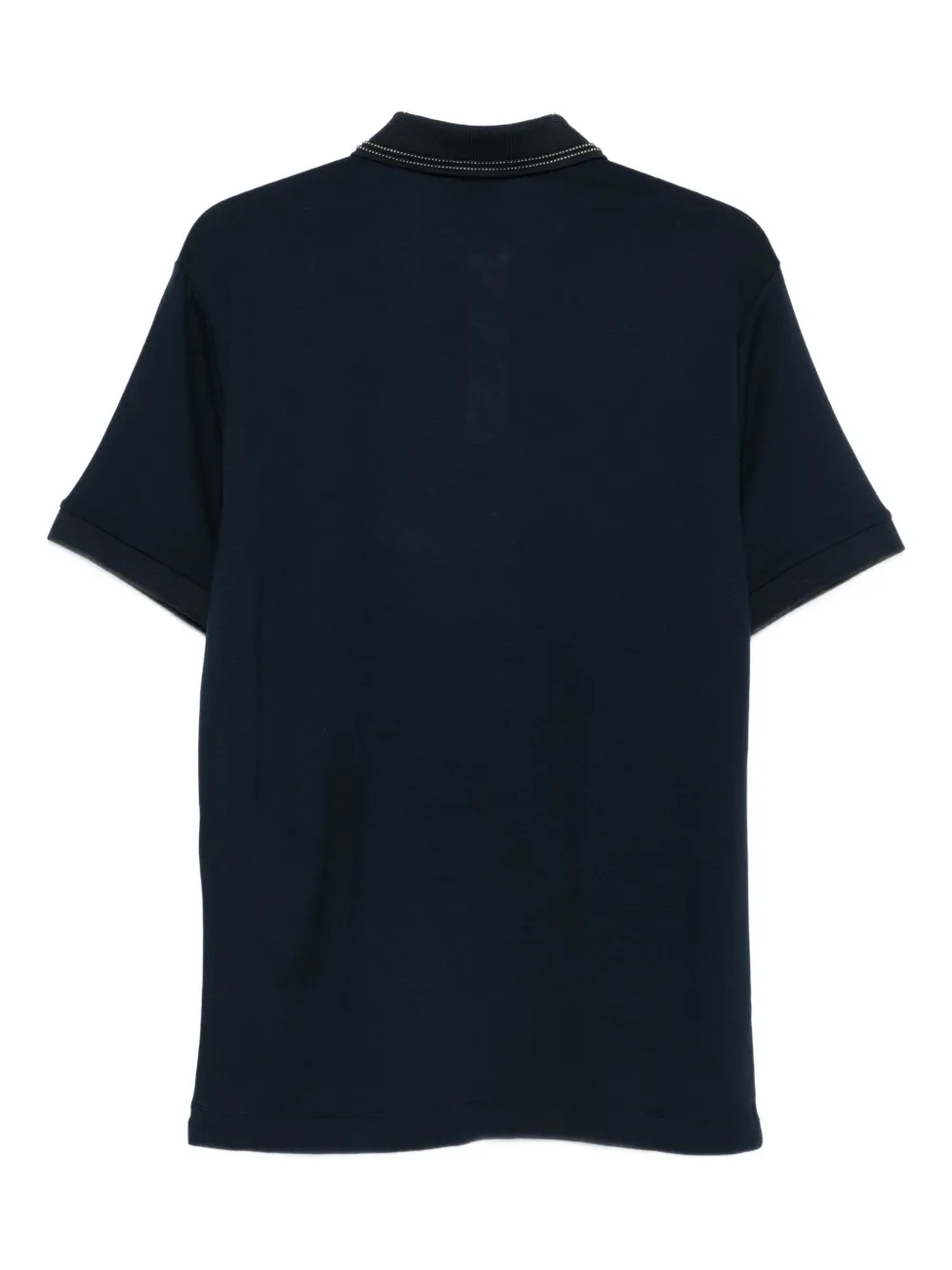 Ea7 Emporio Armani logo-detail polo shirt - Blauw