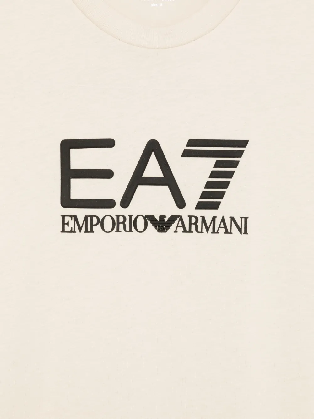 Ea7 Logo-embossed T-shirt In Brown