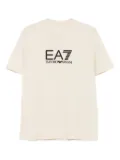 Ea7 Emporio Armani logo-embossed T-shirt - Neutrals