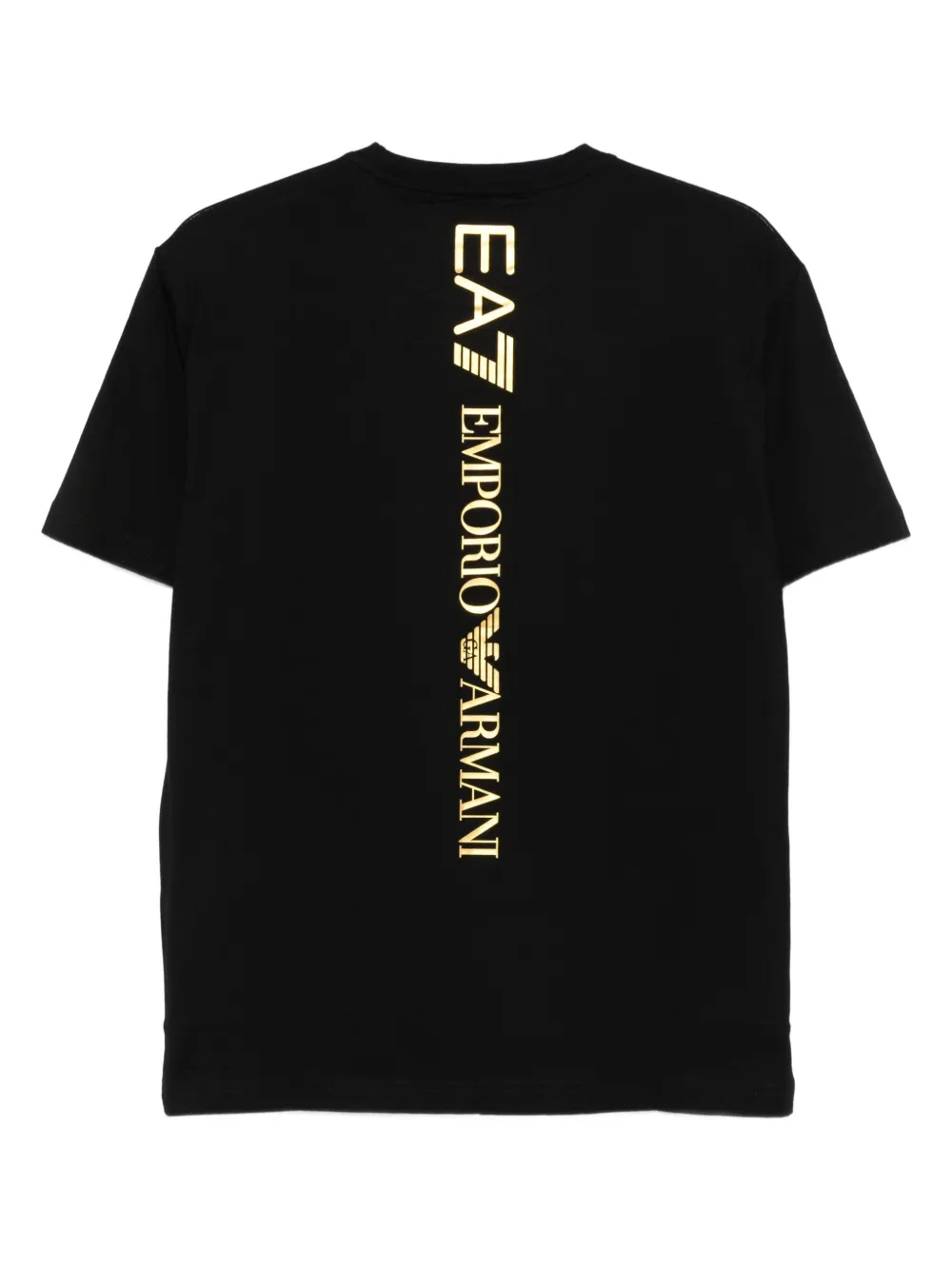 Ea7 Emporio Armani logo-print cotton T-shirt - Zwart