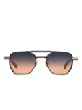 T Henri Eyewear Lusso geometric-frame sunglasses - Black
