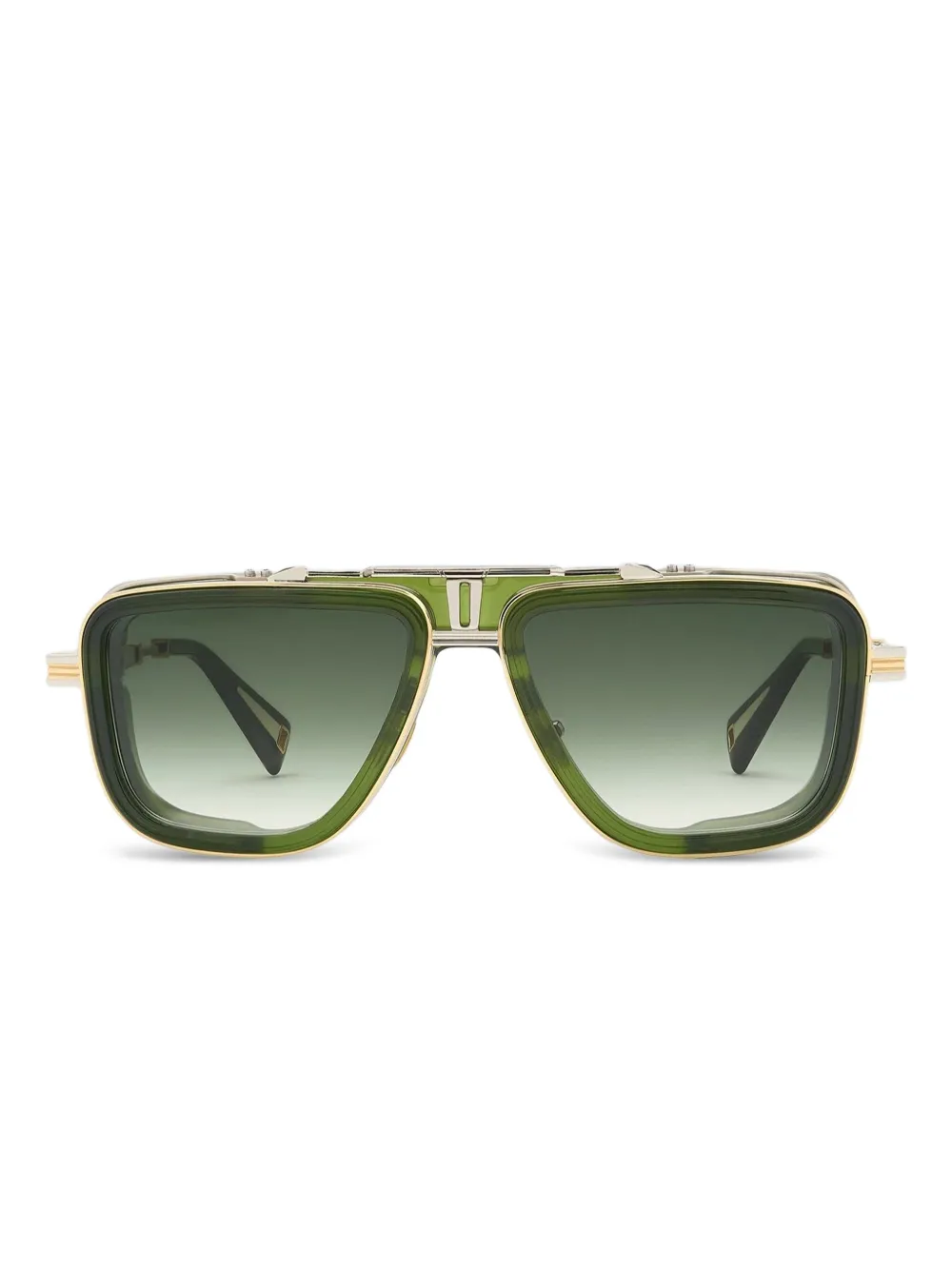 T Henri Eyewear GTO ジオメトリックフレーム サングラス - グリーン T Henri Eyewear GTO ジオメトリックフレーム サングラス - グリーン