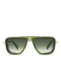 T Henri Eyewear GTO geometric-frame sunglasses - Green