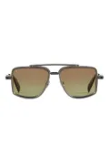 T Henri Eyewear Mulsanne geometric-frame sunglasses - Green