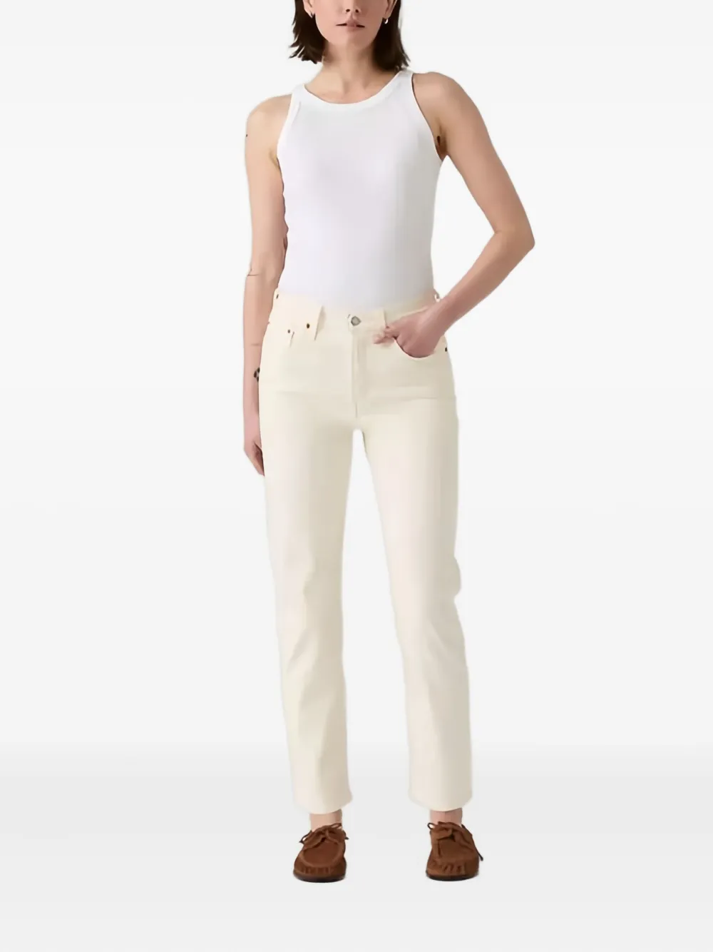 Levi's stretch-cotton jeans Beige