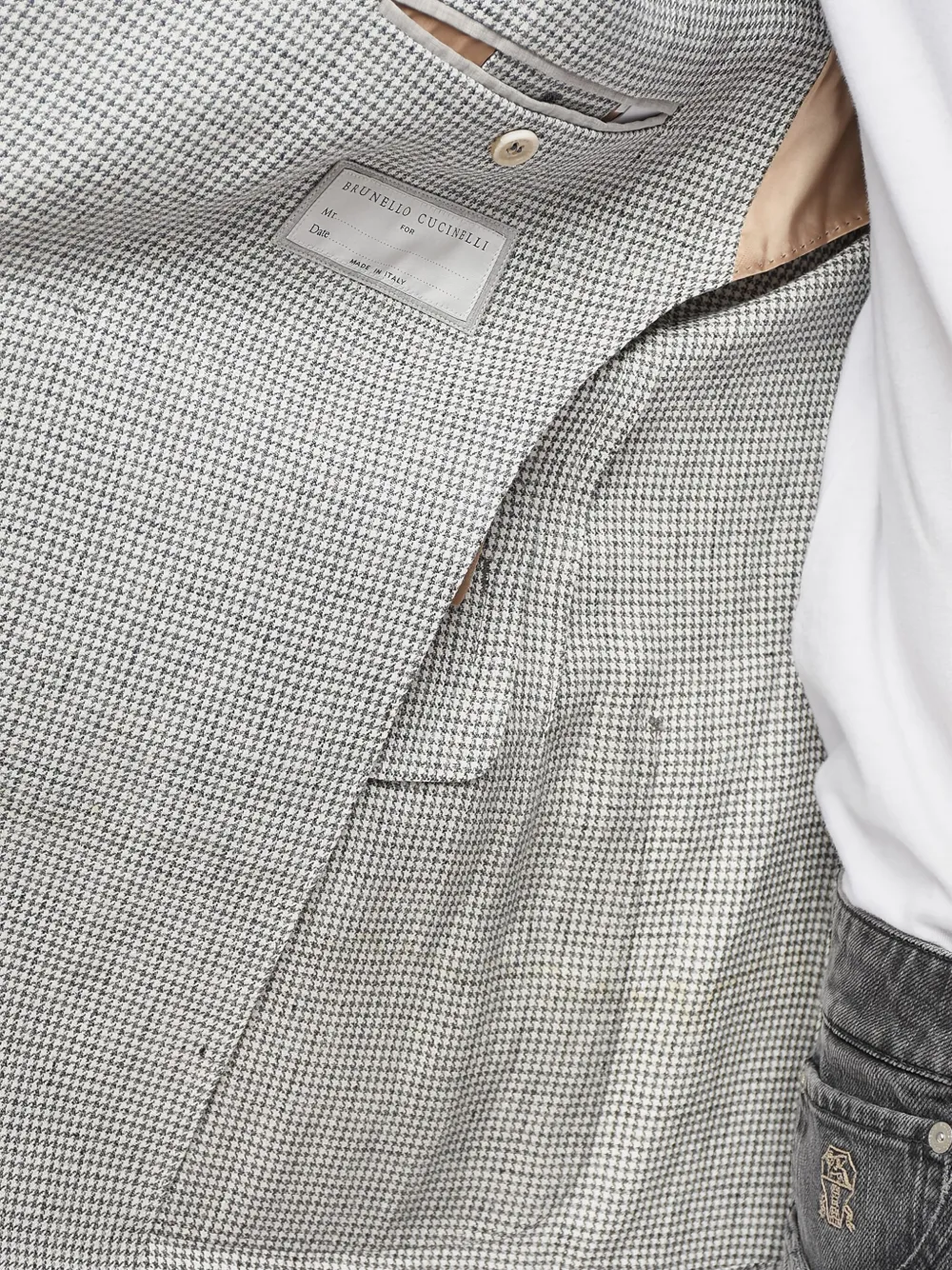 Brunello Cucinelli Jack met dubbele rij knopen Grijs