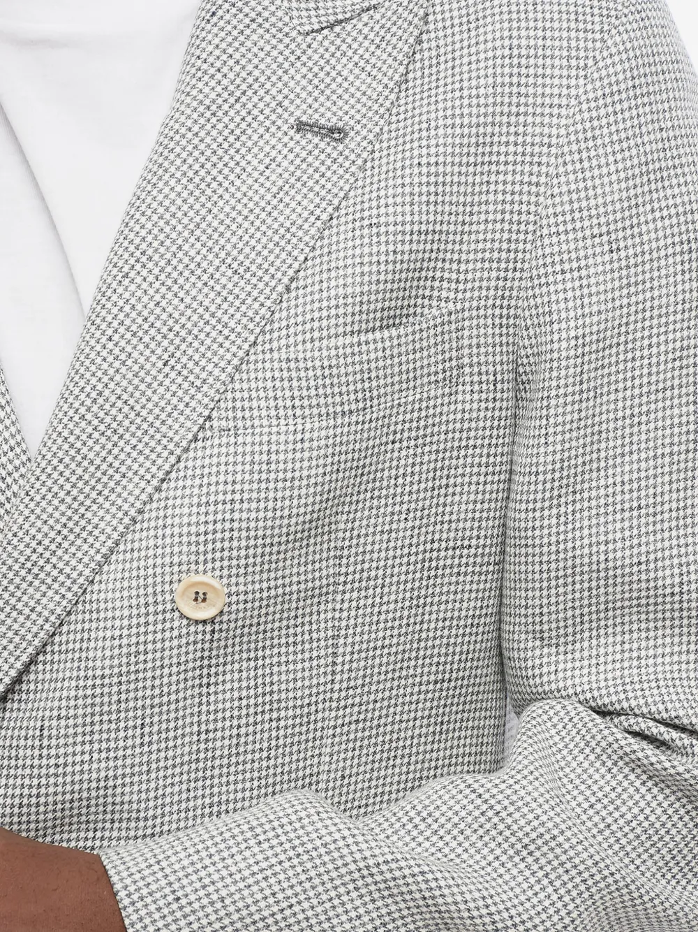 Brunello Cucinelli Jack met dubbele rij knopen Grijs