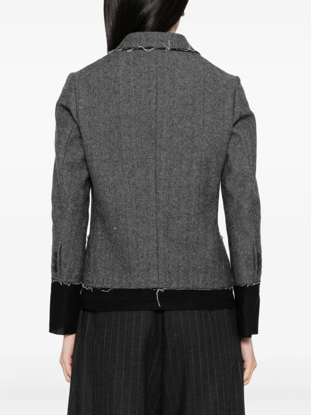 Undercover Layered Jacket In Gray