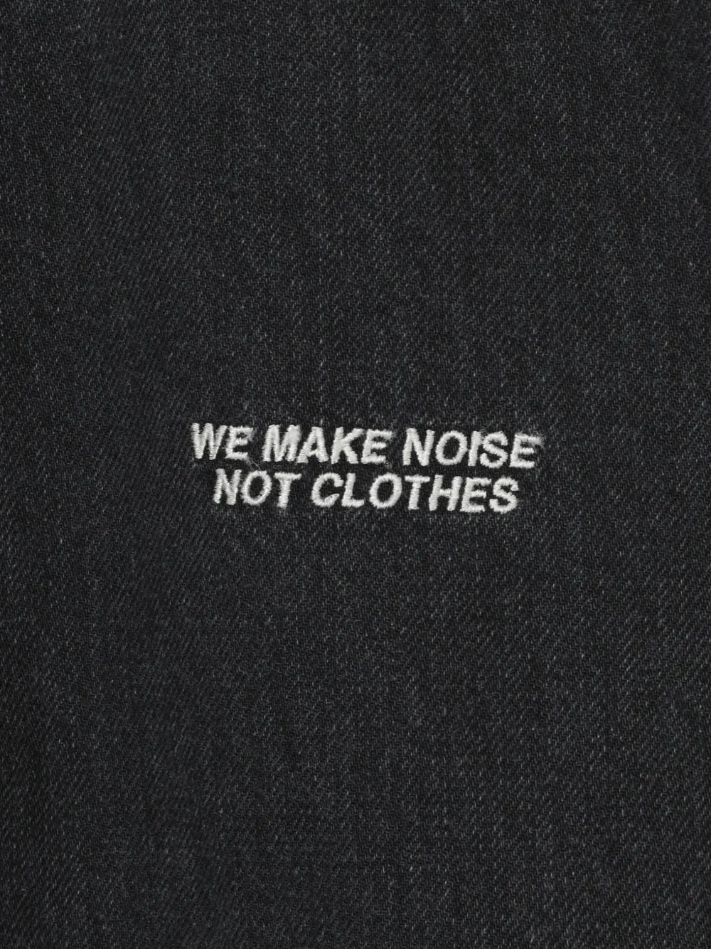 Undercover Frayed-detail Denim Shirt In Black