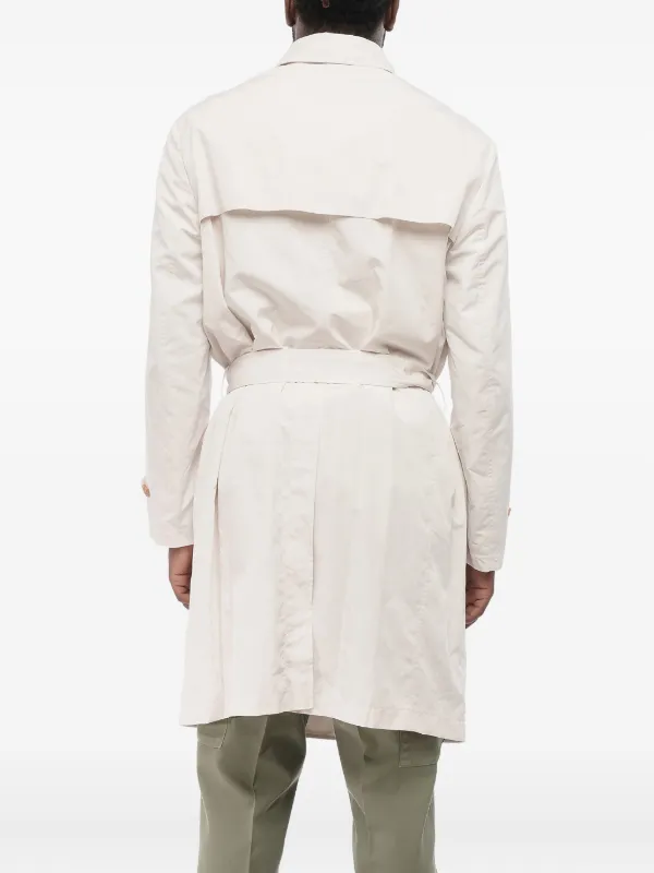 Brunello Cucinelli ダブルブレスト トレンチコート | ホワイト