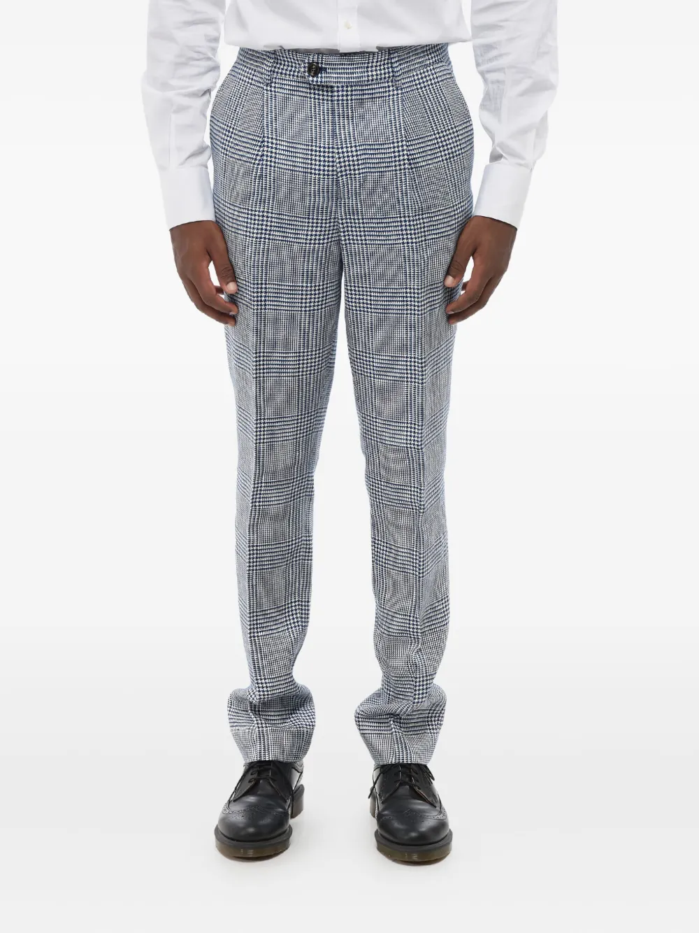 Brunello Cucinelli Geruit pak Blauw