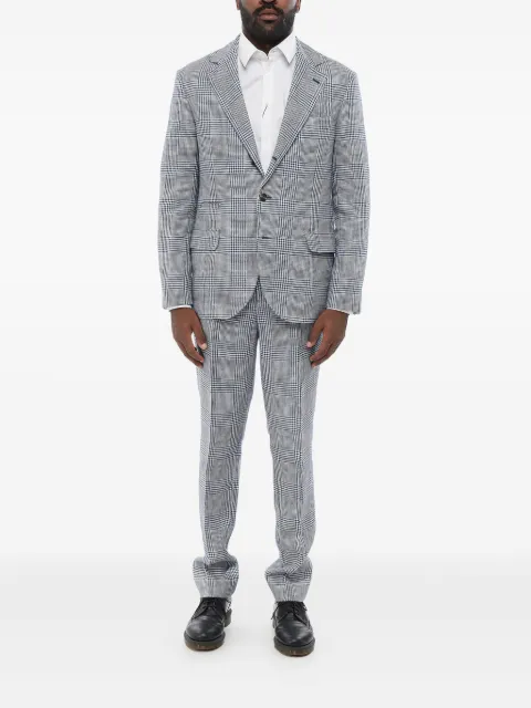 Brunello Cucinelli checked single-breasted suit