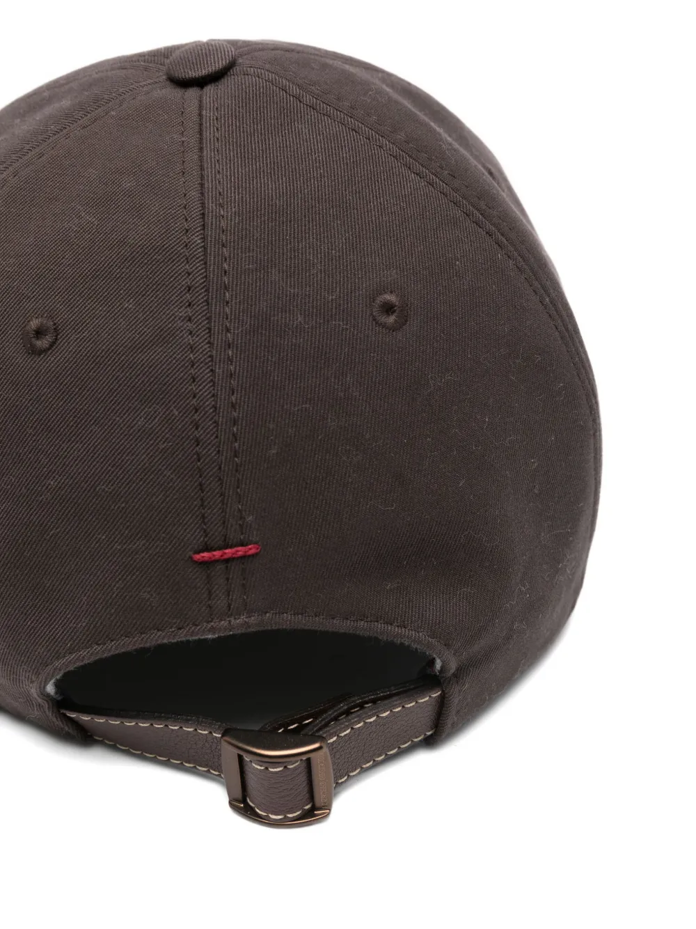 Brunello Cucinelli Honkbalpet met geborduurd logo - Bruin