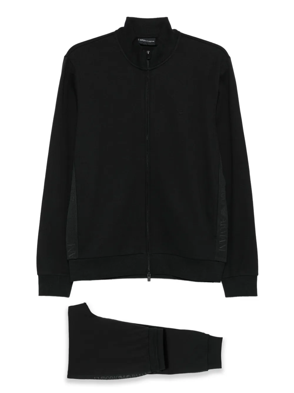 Emporio Armani Trainingspak met logo en rits Zwart