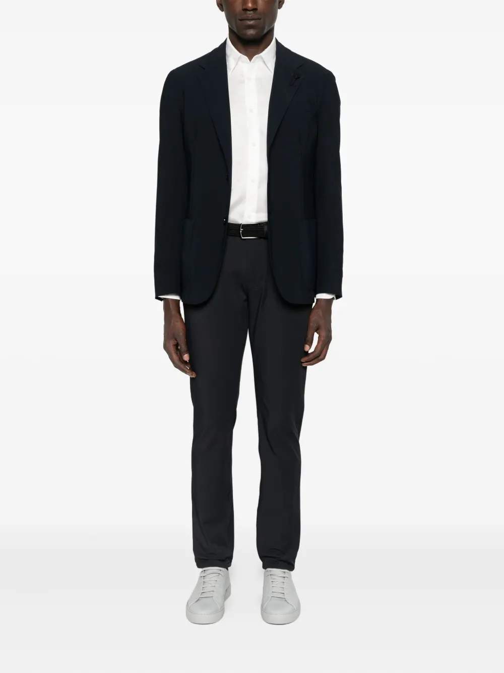 Emporio Armani long-sleeve button-up shirt - Wit