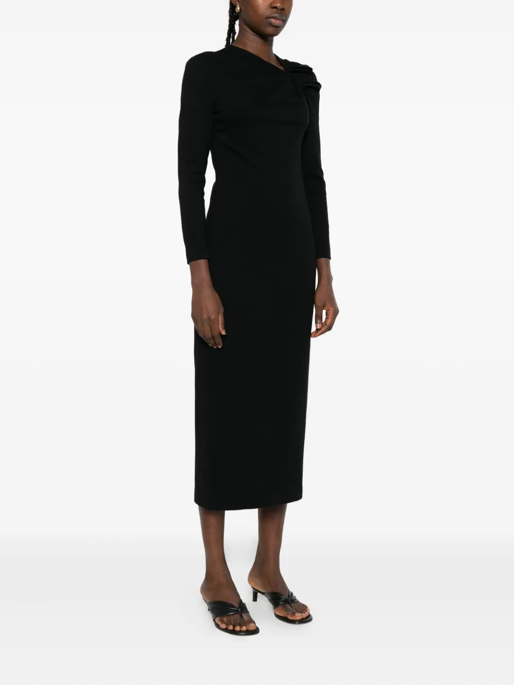 Emporio Armani Jurk met strikdetail Zwart