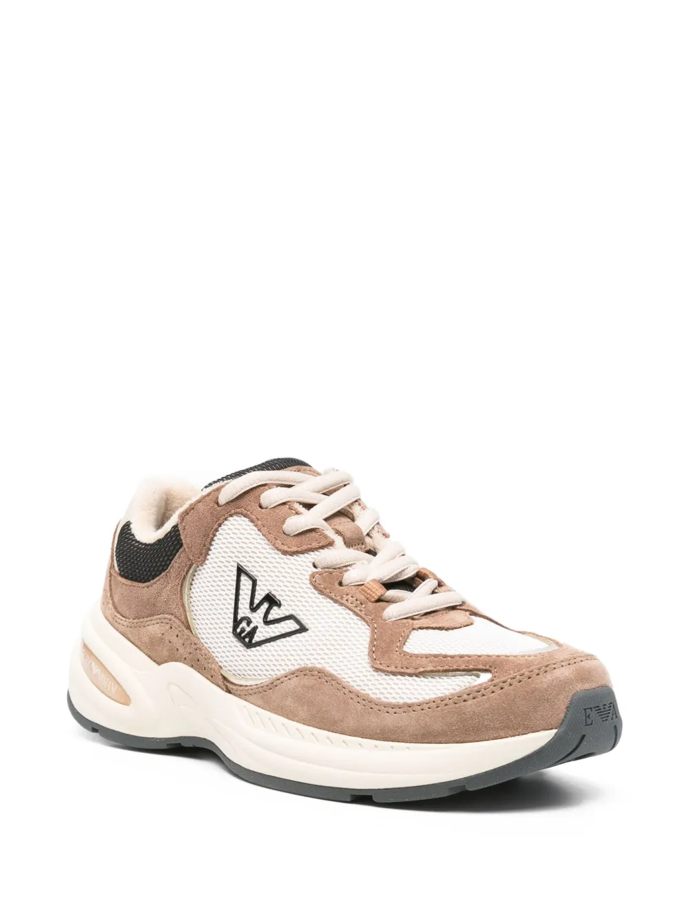 Emporio Armani Suède sneakers - Beige