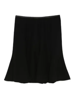 スカート EMPORIO ARMANI Design Skirt Black Zipper Skirt by Emporio Armani | Rent the Runway