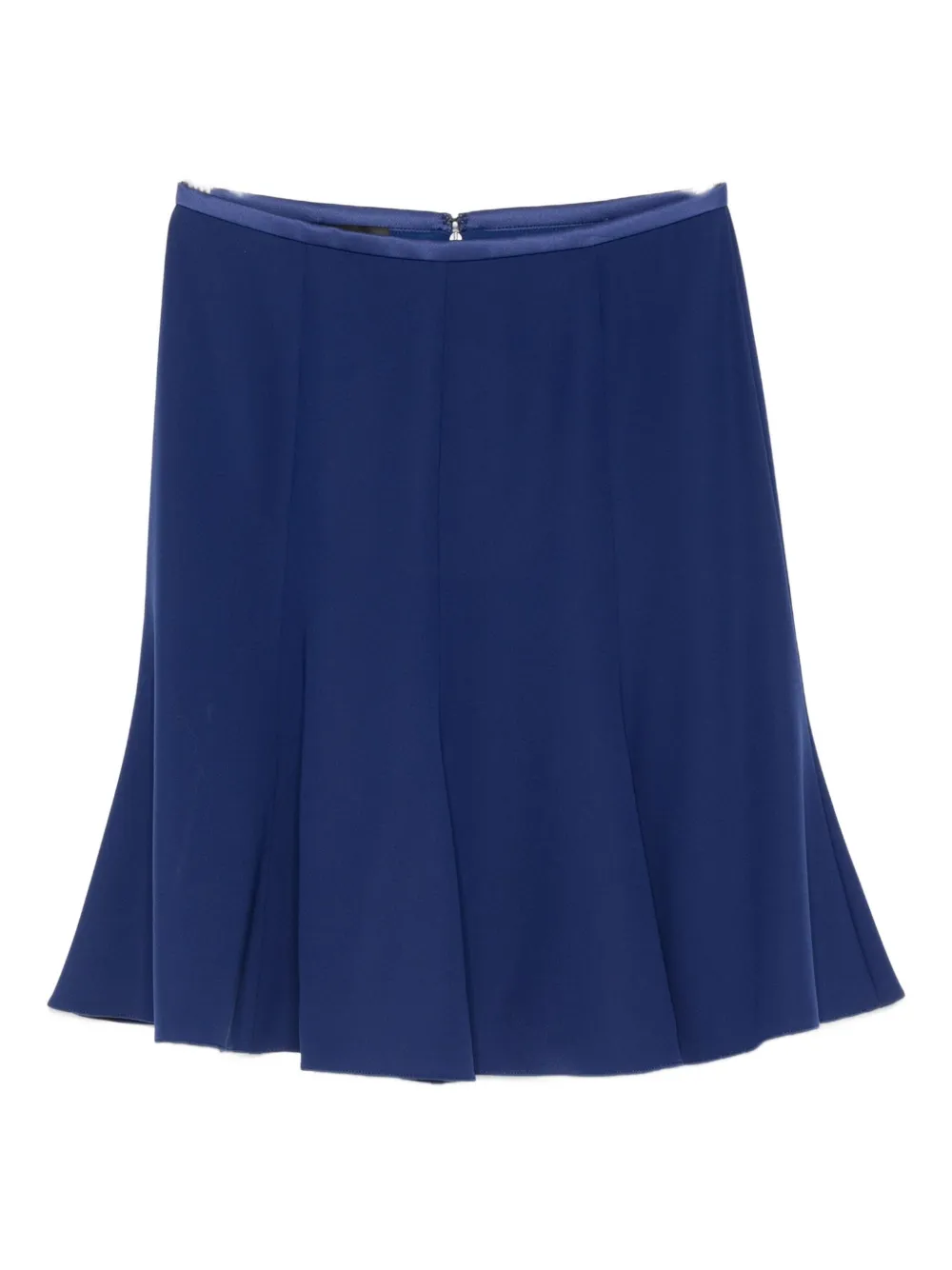 Emporio Armani Flared Mini Skirt In Blue