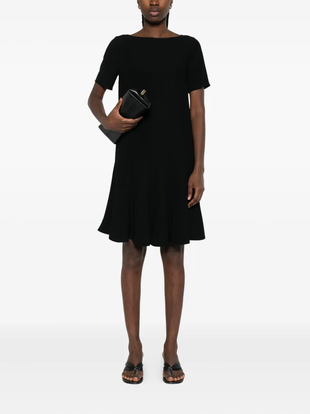Emporio Armani Flared jurk - Zwart