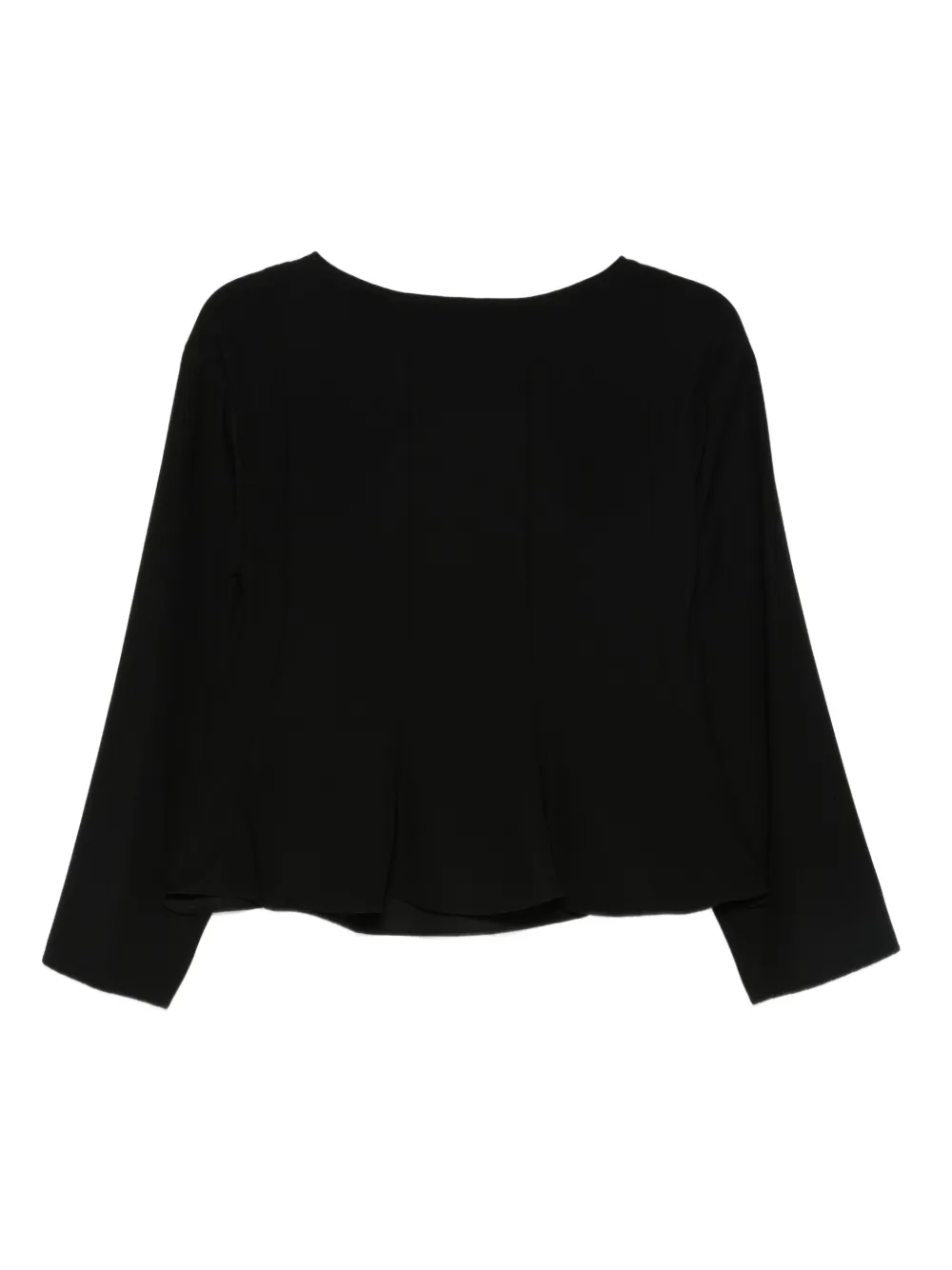 Emporio Armani Top met cropped mouwen Zwart