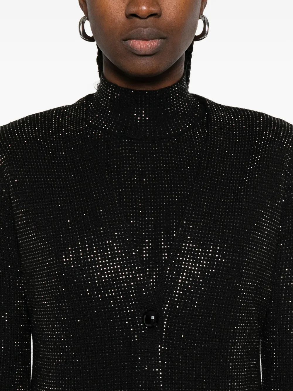 Emporio Armani Jack met verfraaide knoop Zwart