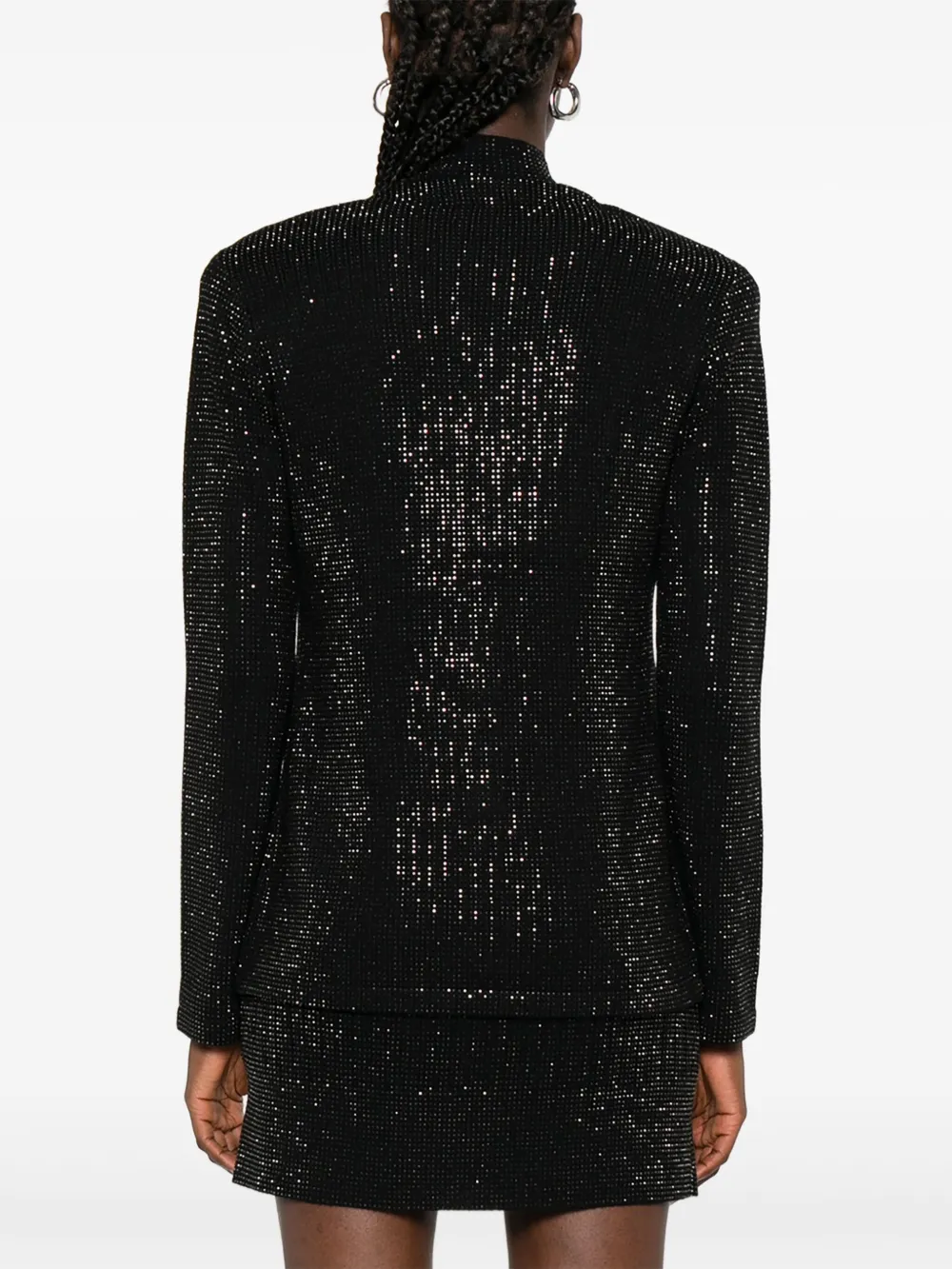 Emporio Armani Jack met verfraaide knoop Zwart