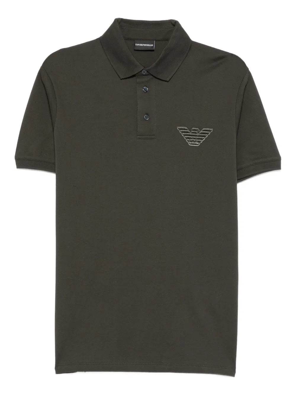 Emporio Armani Poloshirt met geborduurde adelaar Groen