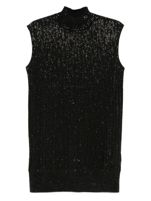 Emporio Armani sequin high-neck sleeveless dress
