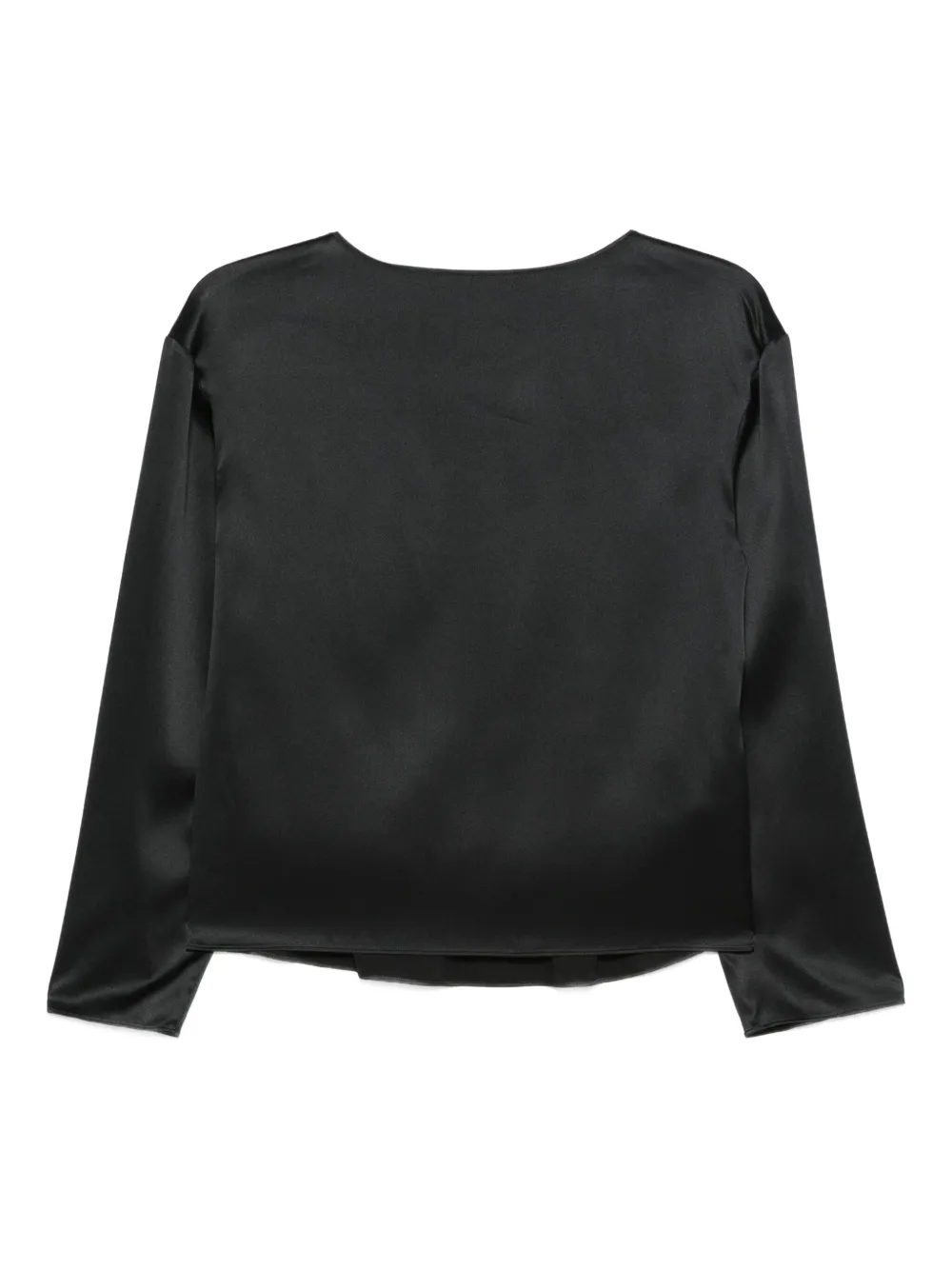 Emporio Armani satin three-quarter-sleeve top | Blouses | Image 2