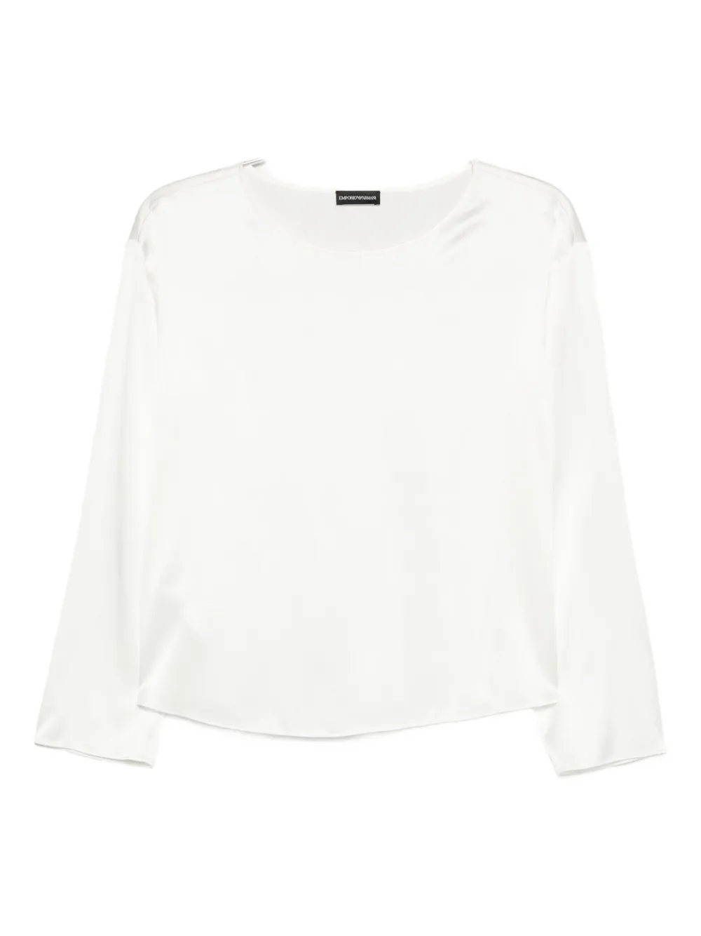 Emporio Armani Long-sleeve Blouse In White
