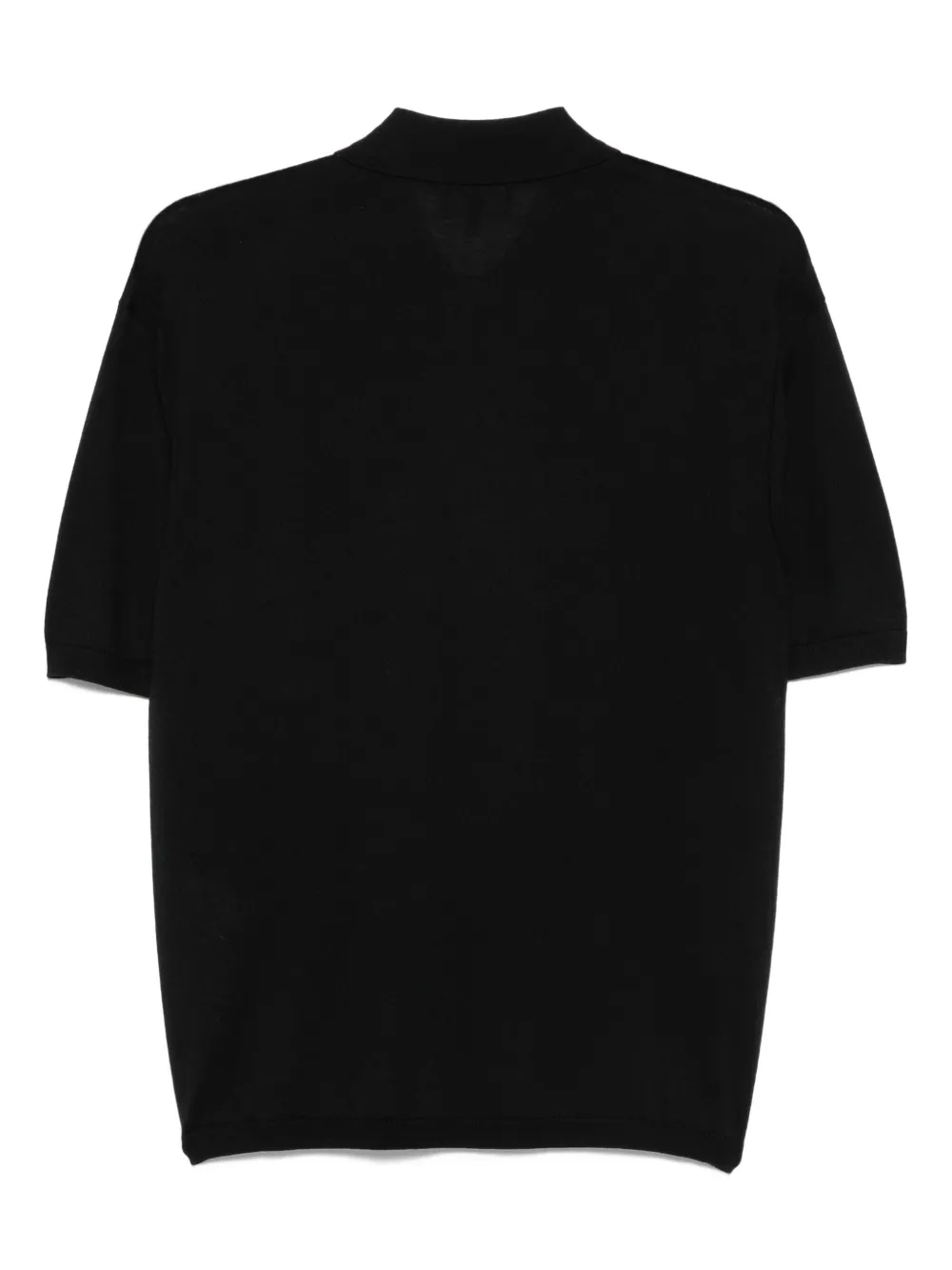 Emporio Armani Poloshirt met halve rits - Zwart