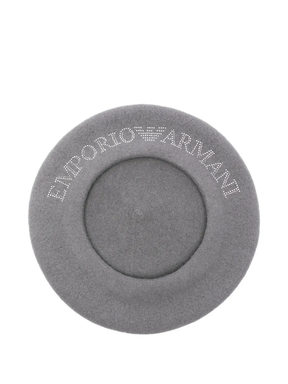 Emporio Armani Verfraaide wollen baret - Grijs