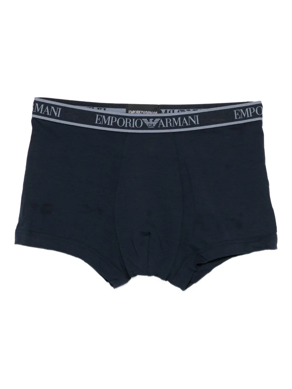 Emporio Armani Drie boxershorts met logoband Blauw